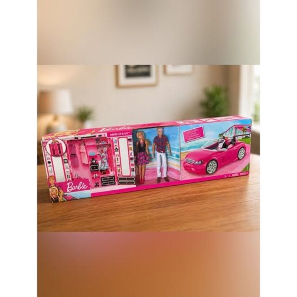 #138 - Barbie Dress Up & Go Playset NEW in Box (2019 Mattel)